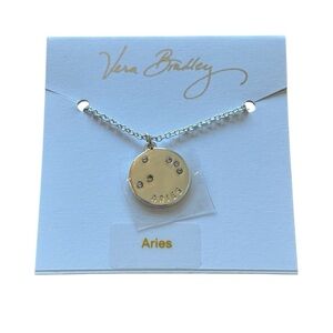 NWT Vera Bradley Silver Aries Necklace